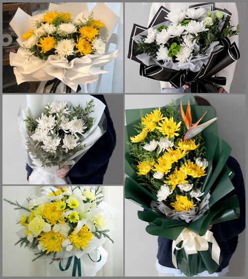 河南信阳罗山县龙山乡白事花束代送